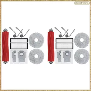 2 Bộ Phụ tùng thay thế QR798 QV35A Bàn chải bên chính Bộ lọc Hepa Phụ kiện lau nhà