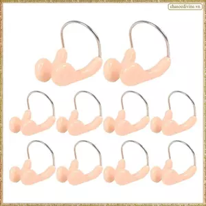 Chống Thấm Nước Cho Trẻ Em Trưởng Thành Kẹp Mũi Bơi 10 Dây Thép Silicon Linh Hoạt Chống Trơn Trượt Mũi