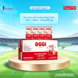 Sữa uống dinh dưỡng Oggi Gold giúp bé suy dinh dưỡng, thấp còi - Hộp 110ml