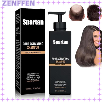 Dầu gội kích hoạt gốc Spartan ZENFFEN, Dầu gội kích hoạt gốc lưu thông lông tơ, Dầu gội chăm sóc tóc không gây kích ứng 100ML Dầu gội dưỡng tóc cho nam và nữ