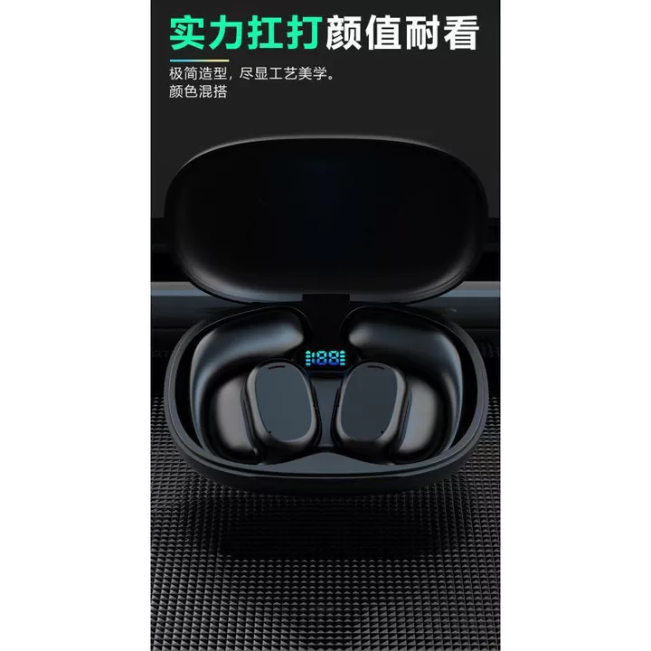 Tập thể dục tai Tai nghe Bluetooth điên không dây chất lượng cao Tai nghe thể thao Bluetooth trong tai Tai nghe treo Bluetooth Không thể tắt mà không  – 7
