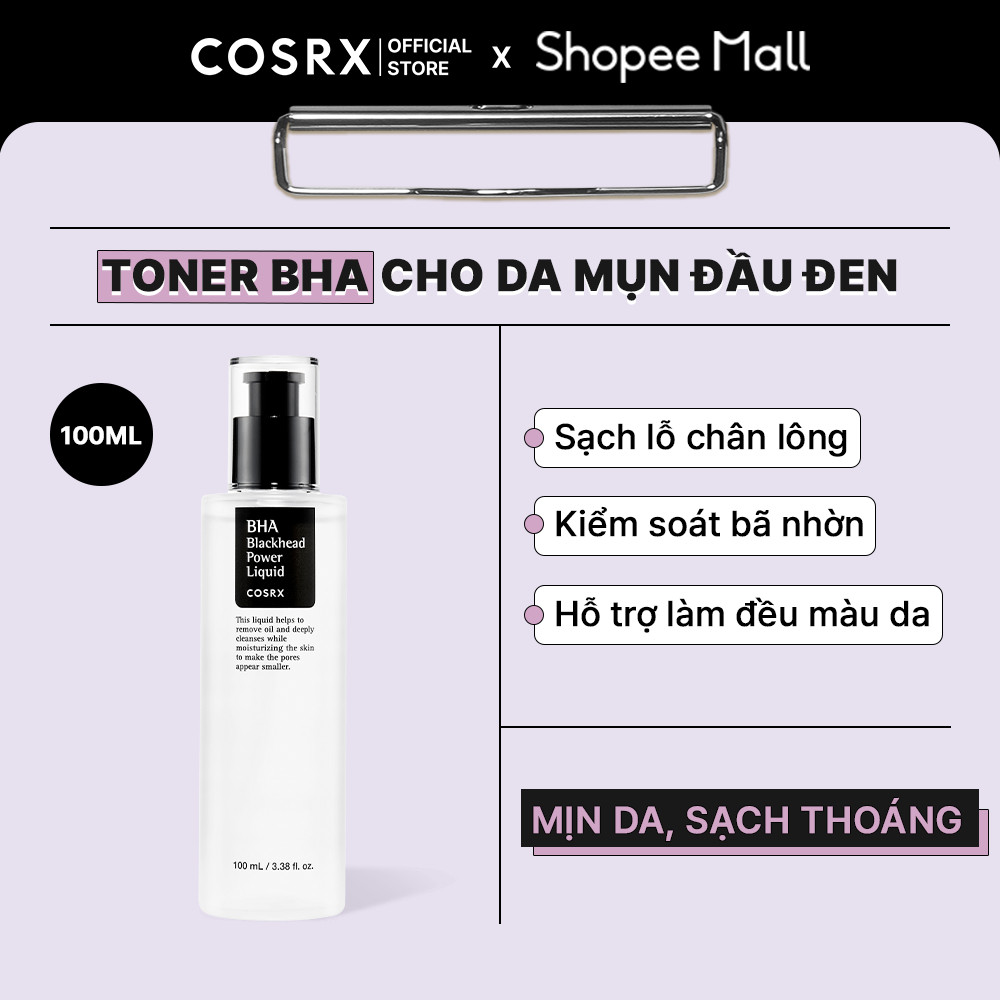 COSRX Tẩy da chết BHA Blackhead Power Liquid 100ml