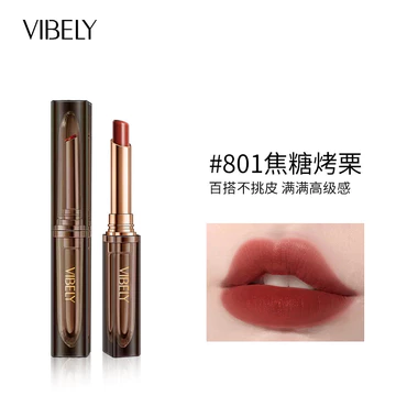 VIBELY Palm Tube Mousse Son Môi Chống Thấm Nước Không Dễ Phai Màu Matte Velvet Thu Đông Làm Trắng Da Lâu Dài Son Môi Trơn 9.10