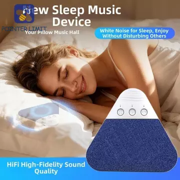 POINTER LIMIT Under Pillow Sleep Loa, Loa Bluetooth không dây âm thanh HiFi Bluetooth 5.4, Thẻ TF Mini Hỗ trợ thiết kế siêu mỏng Gối V3pro Loa Bluetooth TF Playback