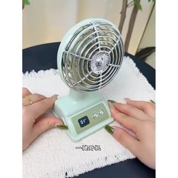 Quạt Quạt Nhỏ Retro Quạt Để Bàn Màn Hình Kỹ Thuật Số Im Lặng Ký Túc Xá Văn Phòng Quạt Nhỏ Di Động Quạt Điện