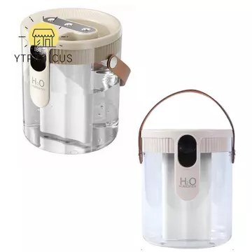 Máy tạo độ ẩm không khí YURUYI, Máy tạo độ ẩm lấp đầy hàng đầu di động 1,5L, Máy tạo sương mù có thể sạc lại với đèn LED Máy tạo độ ẩm thông minh cho phòng ngủ, văn phòng tại nhà