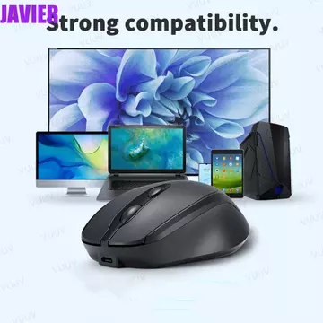 Chuột không dây JAVIER Macaron, Chuột không dây công thái học có thể sạc lại 2.4Ghz + BT5.0, Chuột chơi game tiện lợi Chuột không dây 1600DPI Morandi PC / Laptop