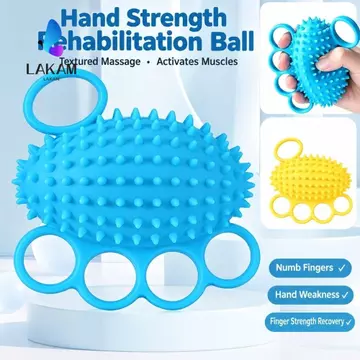 LAKAM Hedgehog Tay Tập Thể Dục Bóng, Massage Cơ Bóp Giảm Căng Thẳng Ngón Tay Trị Liệu Bóng, Phục Hồi Chức Năng Ngón Tay Silicone Đầu Huấn Luyện Tay Cầm Tăng Cường