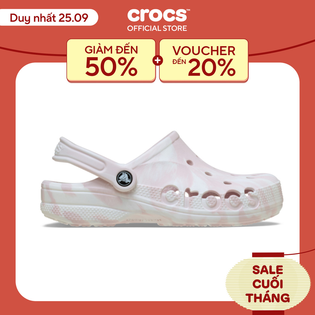 Giày Clog Unisex Crocs Baya Marbled - Pink - 206935-6PS