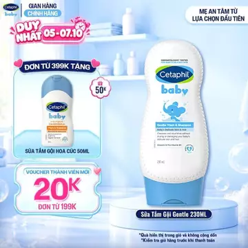 Sữa tắm gội dịu lành cho bé CETAPHIL BABY GENTLE WASH & SHAMPOO 230ML