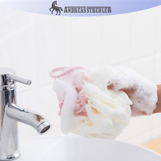 Onetimingfine Tắm Lưới Bọt Biển Tắm Puffs Bong Bóng Body Tẩy Tế Bào Chết Bàn Chải Mềm Tẩy Tế Bào Chết Da Mặt Sau Bàn Chải Đồ Dùng Phòng Tắm VN