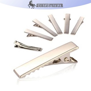 Onetimingfine 50 Chiếc Thời Trang Bạc Kim Loại Phẳng Kẹp Tóc Prong Kẹp Tóc Bằng Kim Loại Kẹp Tóc VN