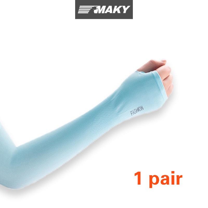 Newwellknownepic 1 Cặp Ice Silk Chống Nắng Cánh Tay Bao Unisex El Cover Đi Xe Đạp Ngoài Trời Chạy Câu Cá Lái Xe Tay Chống Tia UV Tay VN