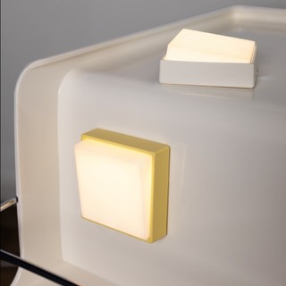 Đèn LED công tắc ấm EARTHLYCO, sạc USB, trang trí tối giản, từ tính, dùng cho tường phòng ngủ