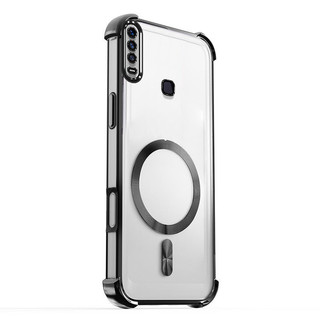 Dành Cho VIVO 1901 1902 1904 1906 1915 1916 Ốp Điện Thoại Bốn Góc Chống Rơi, Trong Suốt Cao Hút Nhiệt Từ Tính Vỏ Tản Nhiệt