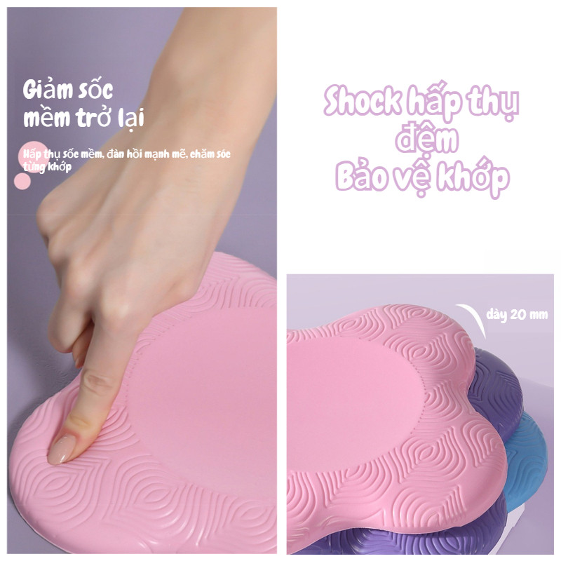 Thảm tập yoga Miếng đệm mềm cho đầu gối dày lên Hiệu ứng đệm Bảo vệ khớp Các tư thế yoga khác nhau