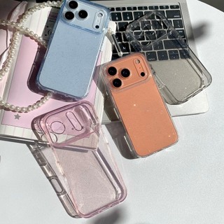 Ốp Điện Thoại Mềm Trong Suốt Lấp Lánh Cho iPhone 17ProMax 17Air 16 15 14 13 Vỏ Bảo Vệ Chống Sốc