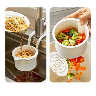 (Giao hàng tại địa phương) Giỏ lọc bồn rửa nhà bếp Treo phong cách thoát nước Bộ đồ ăn Giá đựng trái cây