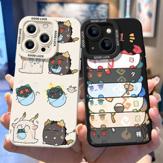 Ốp điện thoại Arknights Dragon Bubble cho iPhone17 / 16 / 15 / 14 / 13 / MINI / 12 / 11 / Pro MAX / X / XS / XR / 7 / 8 / 6 Vỏ bảo vệ toàn diện bằng silicon lỏng chống sốc và chống rơi