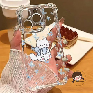 Ốp Điện Thoại Bốn Góc Nơ Mèo Dễ Thương Cho Realme 15T 15 14 Lite 13 12 11 14X 12X 12 11X 10T 10 10S 9 Pro Plus 9i 8i 8 Pro Note 70 70T 60 60X 50 5G 4G Vỏ Chống-Vỏ mềm mùa thu
