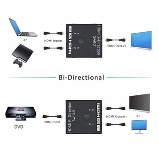 Bộ chuyển đổi HDMI 2-in-1 hai chiều 4K! Cho phép 2 thiết bị chia sẻ màn hình, sử dụng tiện lợi