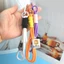 Unstop * Móc khóa bện Nylon với kẹp Carabiner Dây dệt Móc chìa khóa Túi trang trí