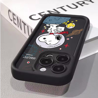 Ốp Lưng Cho Samsung Galaxy S22 Note 20 S21 Ultra S20 Plus S21 S24 FE Ốp Lưng Phi Hành Gia Snoopy Hoạt Hình Silicone Matte Nhiều Bước TPU Chống Sốc Bảo Vệ Toàn Diện