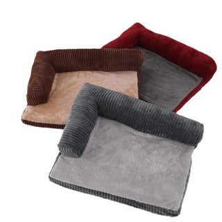Giường cho chó Giường cho mèo - Giường Sofa chỉnh hình sang trọng ấm áp cho chó, Tổ ngủ bằng vải nhung có thể giặt được cho chó nhỏ vừa và lớn