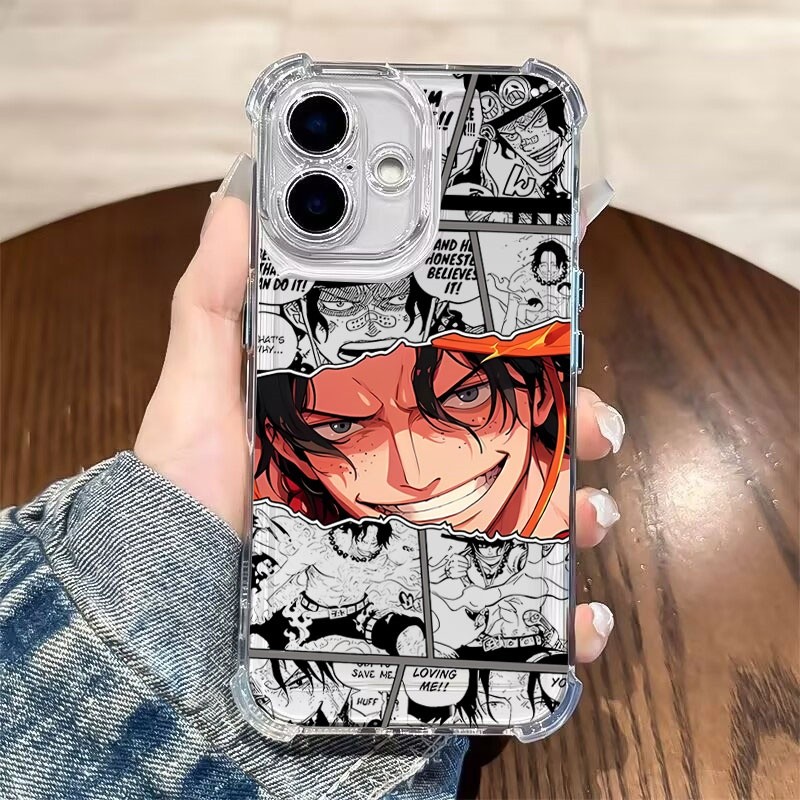 Ốp Lưng One Piece Luffy ZoroPhone Cho Redmi Note 14 13 12 Pro Plus 12S 11S 12 11 Pro 4G 5G 12 12C 13 13C 14C 5 A3 Vỏ Mềm Trong Suốt Túi Khí Hoạt Hình Vỏ Bảo Vệ Camera Chống Sốc