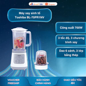 Máy xay sinh tố Toshiba BL-70PR1NV - Dung tích 1.5L - Bảo hành chính hãng 12 tháng [Hỏa tốc Hcm]