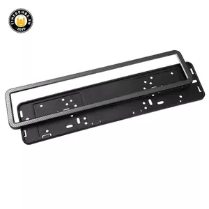 {TB & Bag} Khung biển số ô tô bằng sợi Carbon bằng thép không gỉ mới Xe đa năng Vương quốc Anh EU Euro Châu Âu Biển số Giá đỡ khung phụ kiện.