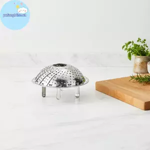 Giỏ hấp bằng thép không gỉ hiệu quả Pufangbliss để nấu rau quả tươi và rau quả VN có thể gập lại