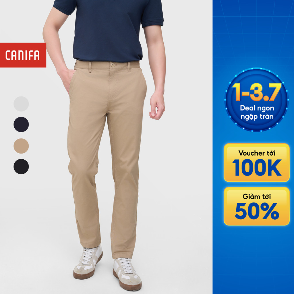 Quần khaki nam CANIFA dáng slimfit trẻ trung 8BK25A002