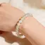 PNPIA- Opal Vòng Tay Pha Lê Nữ 8 Mm Đá Tự Nhiên Co Giãn Dây Trang Sức Bạn Gái Quà Tặng Thời Trang Hàng Ngày