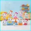 HK1 Sanrio Hello Kitty Trong Suốt Long Lanh Nhân Vật Hành Động Màu Nơ Nhựa Trang Trí KH1