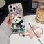 Thích hợp cho Ốp điện thoại Apple 17promax Máy hâm nóng tay Panda Kim cương giả iPhone16 Full Diamond