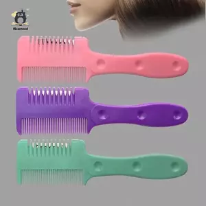 Tông đơ cắt tóc 2 trong 1 Barberb Home Bangs Máy cắt tóc Bàn chải tay cầm mỏng có dao cạo Dụng cụ tạo kiểu có thể tháo rời Mới