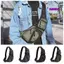 Gói đeo chéo SAMO, Túi đeo ngực nam Nylon nhiều ngăn, Dây đeo có thể điều chỉnh dung lượng lớn bền bỉ Gói Fanny ngoài trời Gói lưu trữ du lịch