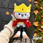 Bán Hot Little King Một hoặc Hai Vải Sang Trọng Búp Bê Mặt Dây Chuyền Vải Dễ Thương Hoàng Tử Bé Mặt Dây Chuyền Búp Bê Quà Tặng * & & -