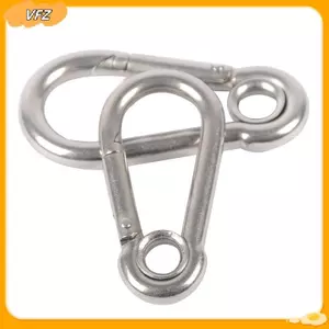 VFZ M4 M5 M6 M7 M8 Thép không gỉ Carabiner Carbine Snap Hook có lỗ khóa lò xo Bule Key Ring Louislifecool