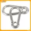 VFZ M4 M5 M6 M7 M8 Thép không gỉ Carabiner Carbine Snap Hook có lỗ khóa lò xo Bule Key Ring Louislifecool