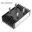 Belleshopp Bộ chỉnh lưu cầu 2 pha 100A 1600V - Bộ chuyển đổi AC sang DC điốt silicon toàn sóng với tản nhiệt bằng nhôm Vỏ kim loại nặng để cung cấp điện Ổ đĩa động cơ điều khiển công nghiệp