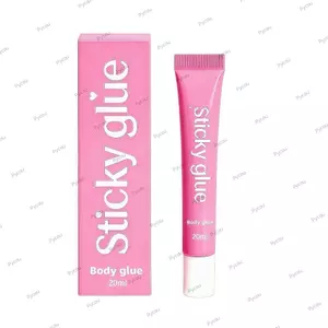 Keo dán cơ thể PYCOU 20ML, Keo dán cơ thể lỏng trong suốt khô nhanh, Keo dán cơ thể chống trượt chống thấm nước thời trang cho váy quây