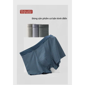 Quần lót Boxer nam Nhật Bản thoáng khí thoáng khí, thích hợp để mặc mùa xuân hè.