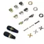 Khung Ảnh 100 Cái 3D Punk Bạc / Trắng / Bla / Vàng Bộ Phận Kim Loại Làm Móng Tay Accessoire Trang Trí Móng Tay Hợp Kim Retro Vòng Tròn Móng Tay Nghệ Thuật Quyến Rũ VN