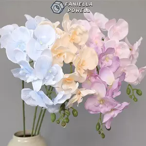 FANIELLAPOWELL Phalaenopsis 9 đầu Cung cấp nhà Hoa nhân tạo 69cm