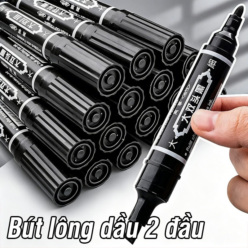 Bút lông dầu mực đậm không xóa được dung lượng lớn đánh dấu tốt mọi bề mặt kho hàng công trường hot