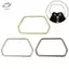 HFTOY 11.7CM Tay cầm kim loại hình thang lục giác mạnh mẽ cho túi xách Phần cứng hành lý Túi DIY Phụ kiện Hộp quà tặng Dây đeo Khung ví bạc vàng ~