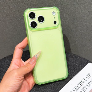 Ốp Điện Thoại Bốn Góc Dopamine Màu Trơn Cho iPhone 17 Pro Max 17 Air 16 Plus 15 14 13 12 11 Vỏ Bảo Vệ Chống Sốc