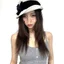 Yozora Hepburn Equestrian Hat Xuân Hè Mặt Nhỏ Mũ Vành Lớn Làm Bằng Tay Kim Sa Lấp Lánh Nhiều Hoa